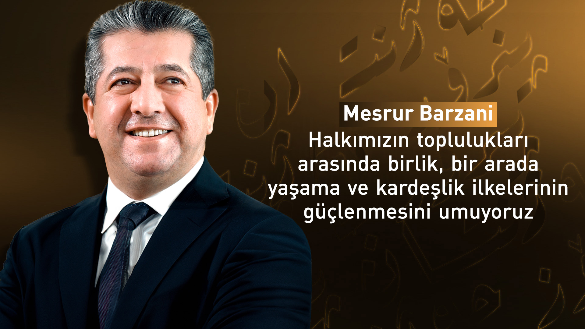 Başbakan ​​Barzani, Müslümanların Ramazan Bayramı'nı kutladı
