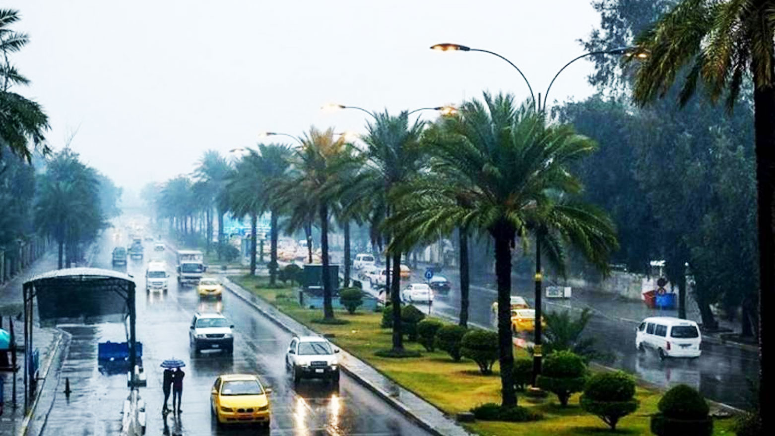 أمطار في بغداد (أرشيفية)