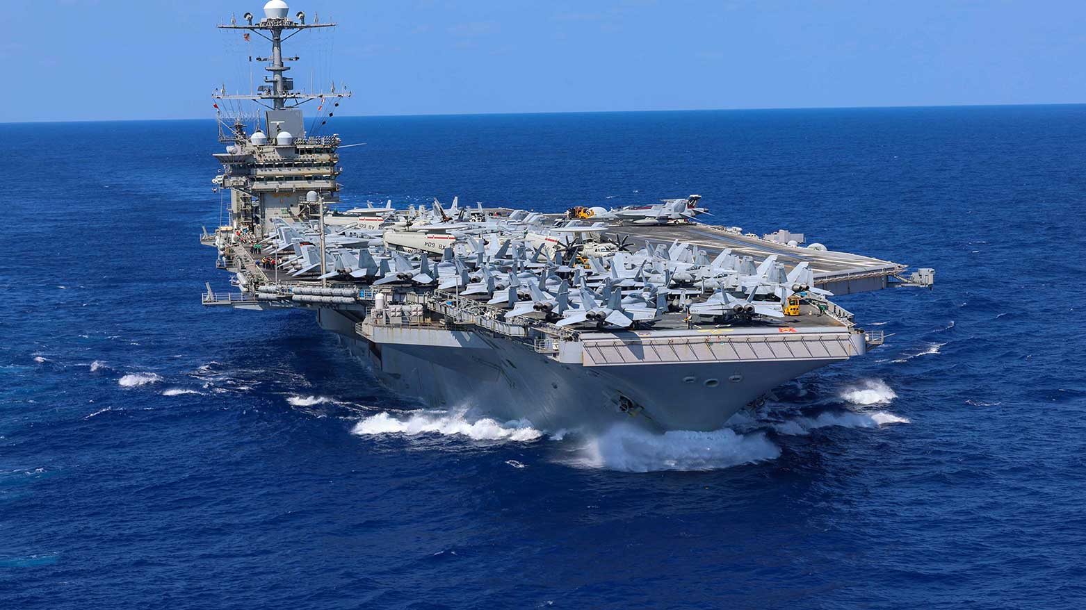 USS Harry S. Truman (CVN 75) transits the Atlantic Ocean. (Photo: America's Navy)