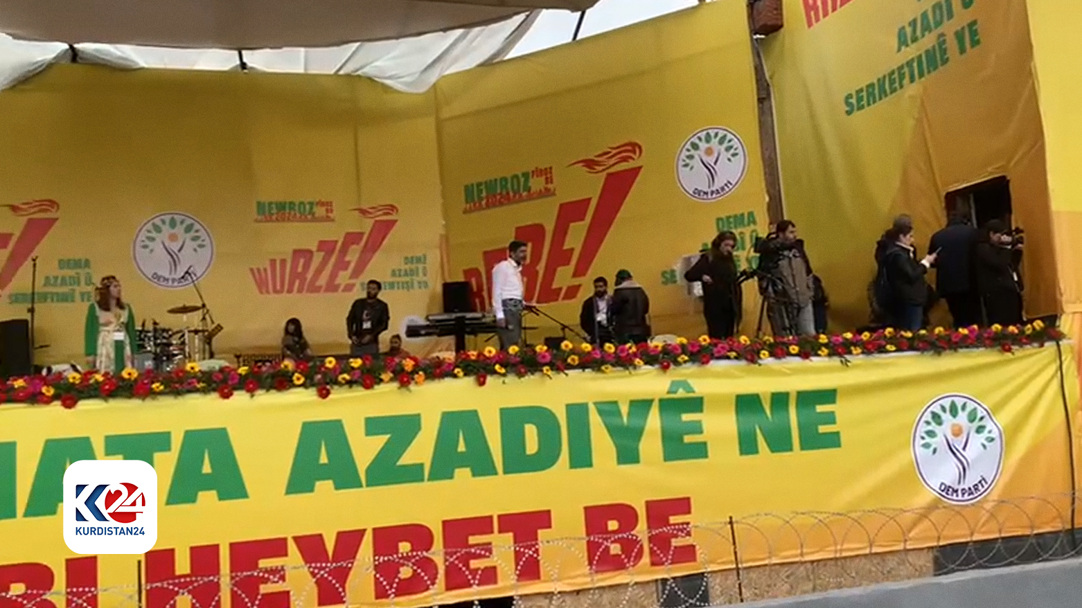 Kurds celebrating Newroz in Diyarbakir, March 21, 2024. (Photo: Kurdistan24)