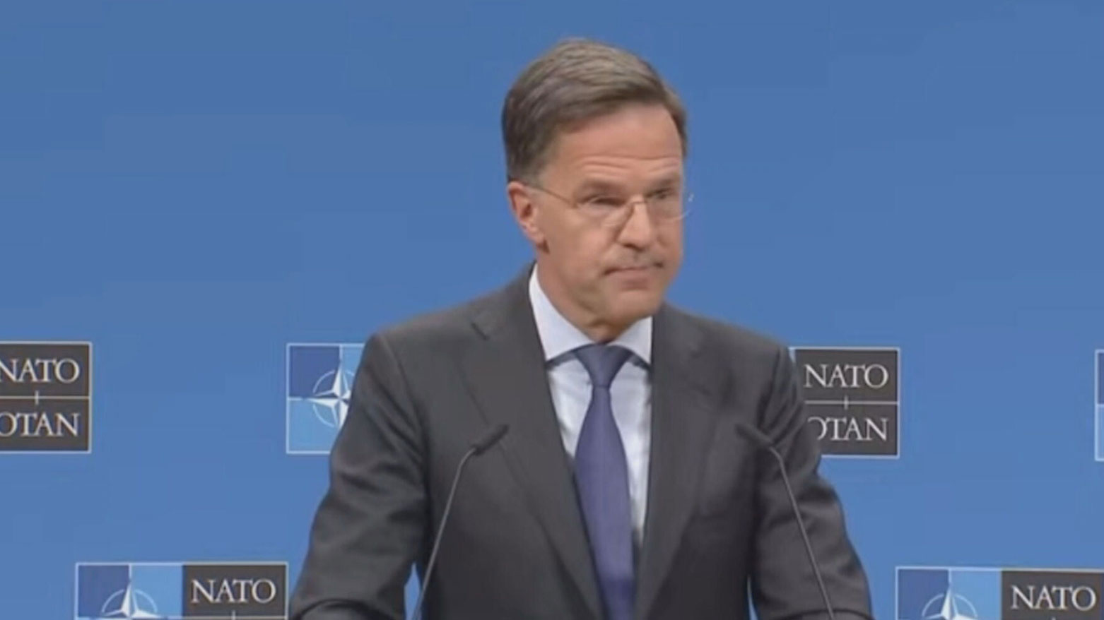 NATO Secretary General Mark speaking at the press conference, April 2, 2025. (Photo: Kurdistan24)