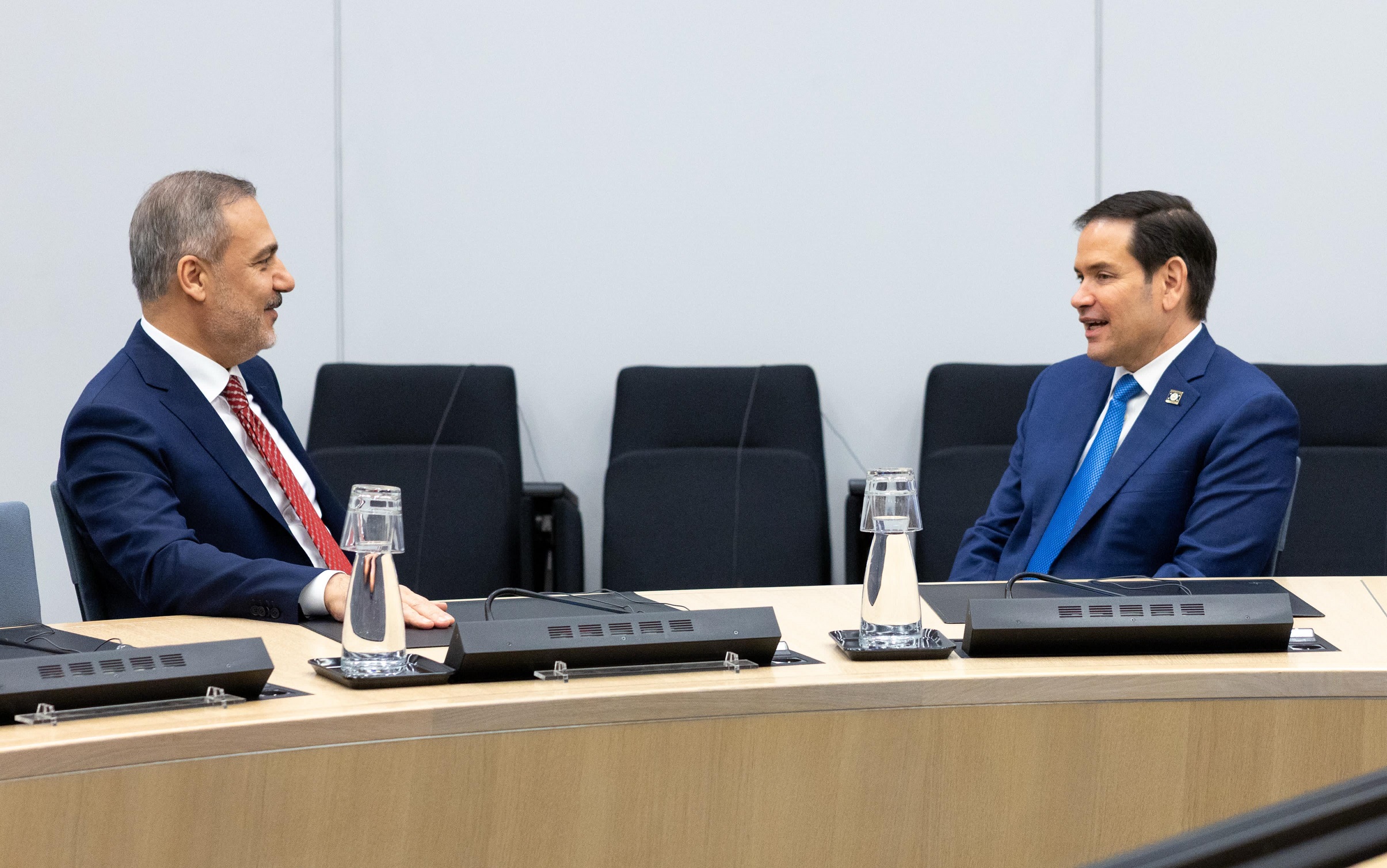 Türkiye Dışişleri Bakanı Hakan Fidan ve ABD Dışişleri Bakanı Marco Rubio (FOTO-AA)