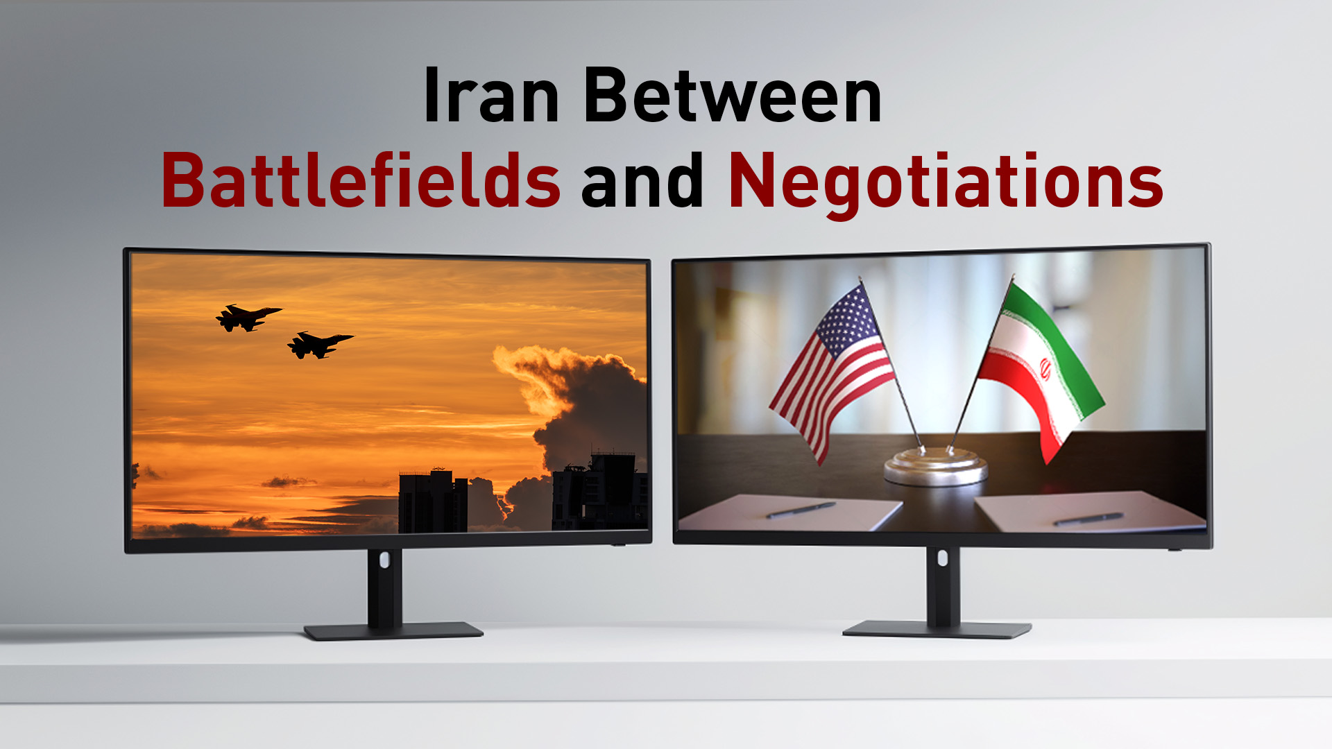 A picture showing two warplanes (L), and the Flag of America & Iran (R). (Graphic: Designed by Kurdistan24)