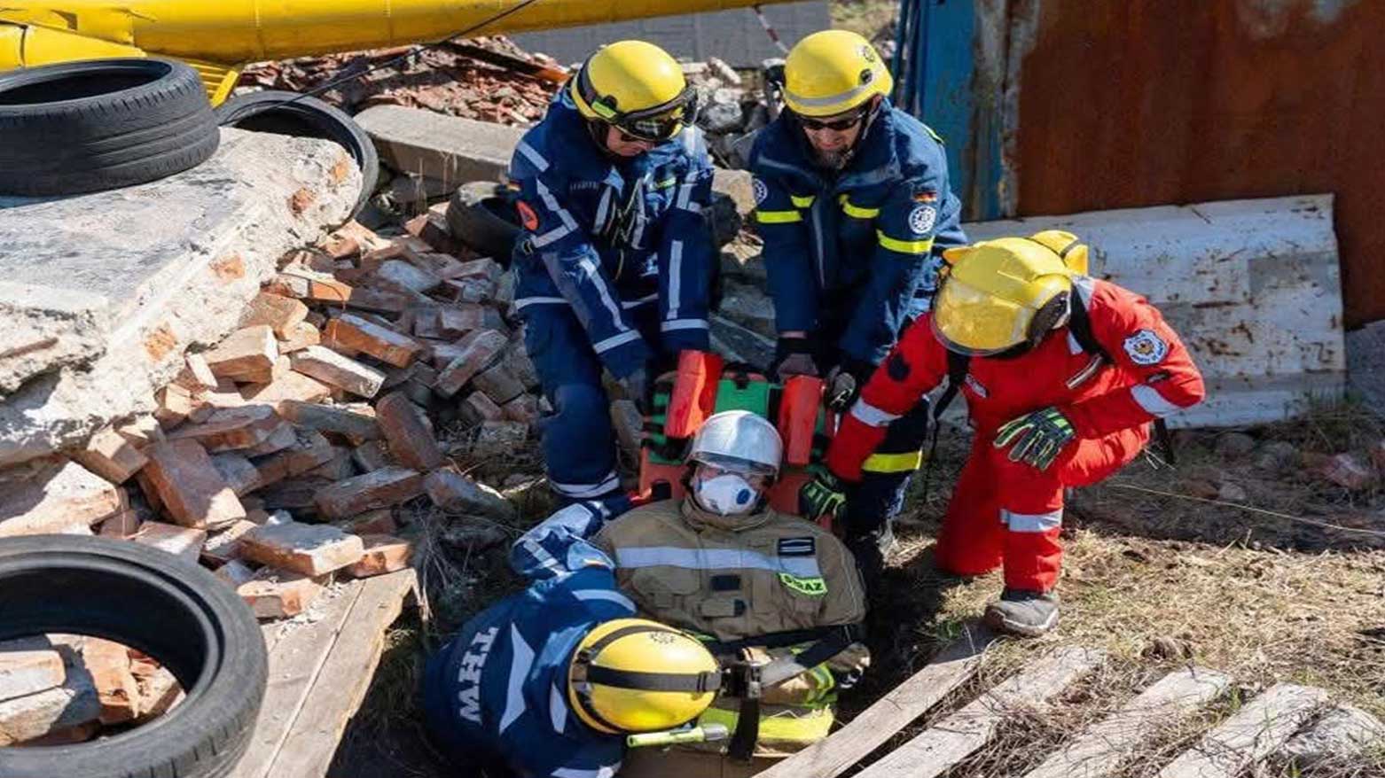 Kurdistan Region Civil Defense team participating in an international civil defense training exercise held in Poland, April 4, 2025. (Photo: KRG)