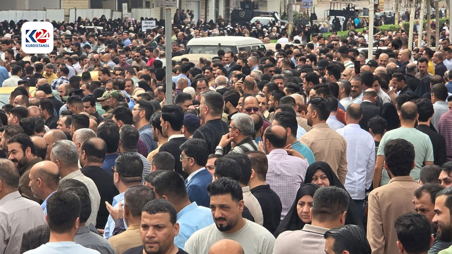 من احتجاجات المعلمين في محافظة ميسان (متداول)