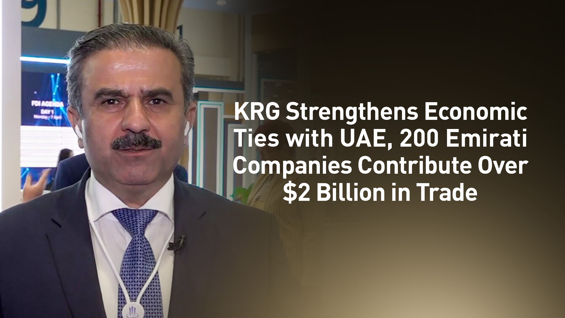 Mohammed Shukri, Chairman of the Kurdistan Region Board of Investment. (Graphics: Designed by Kurdistan24)