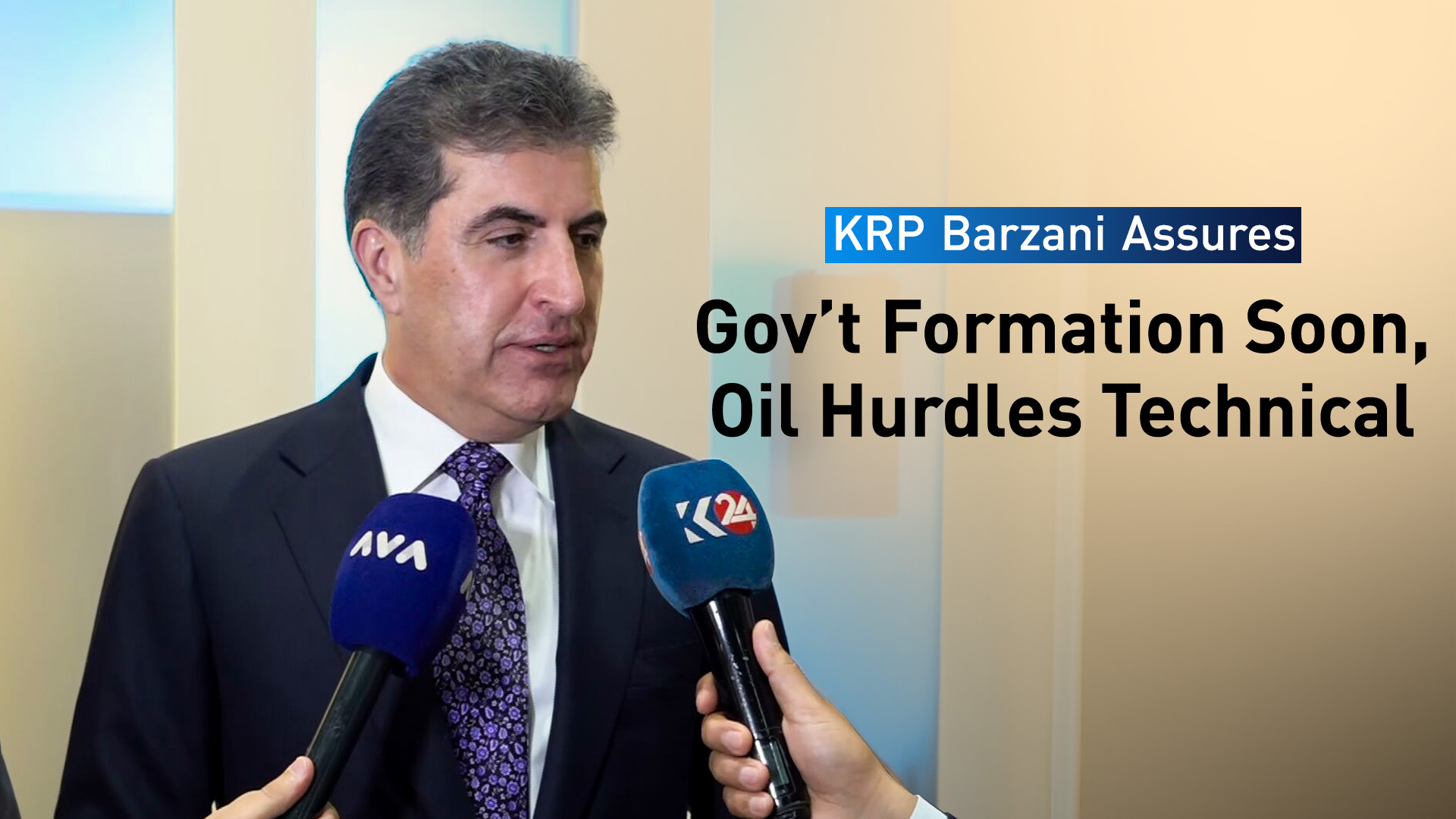 Kurdistan Region's President Nechirvan Barzani. (Photo: Kurdistan24)