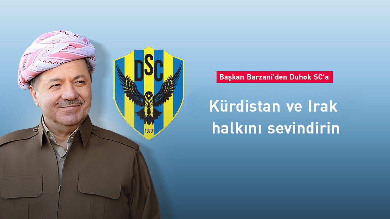 Başkan Barzani Duhok SC'a başarılar diledi