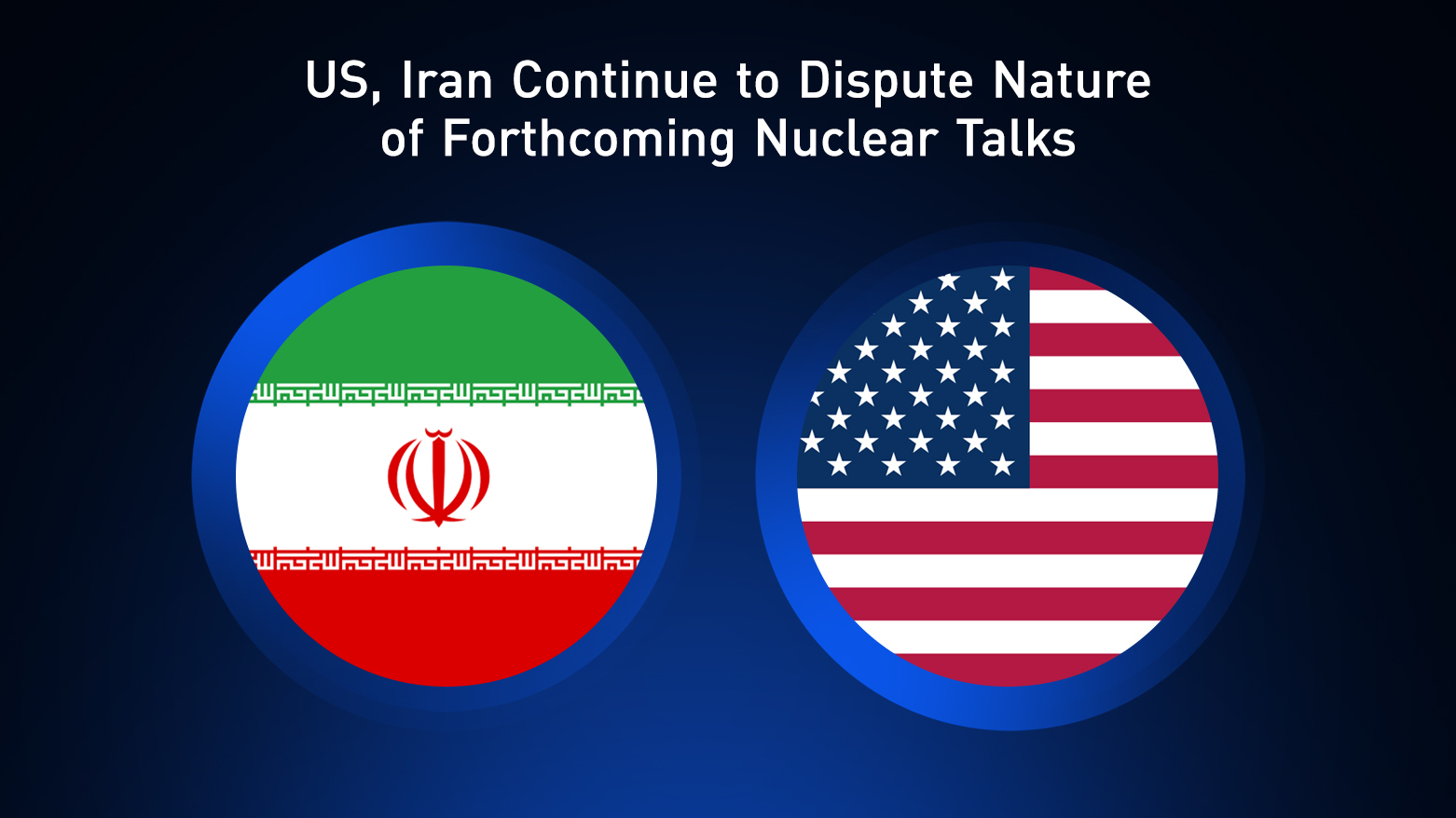 Iran and U.S. flags. (Graphics: Designed by Kurdistan24)