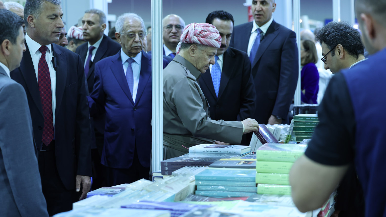 سەرۆک بارزانی لە 17ـەمین پێشانگەی نێودەوڵەتیی هەولێر بۆ کتێب