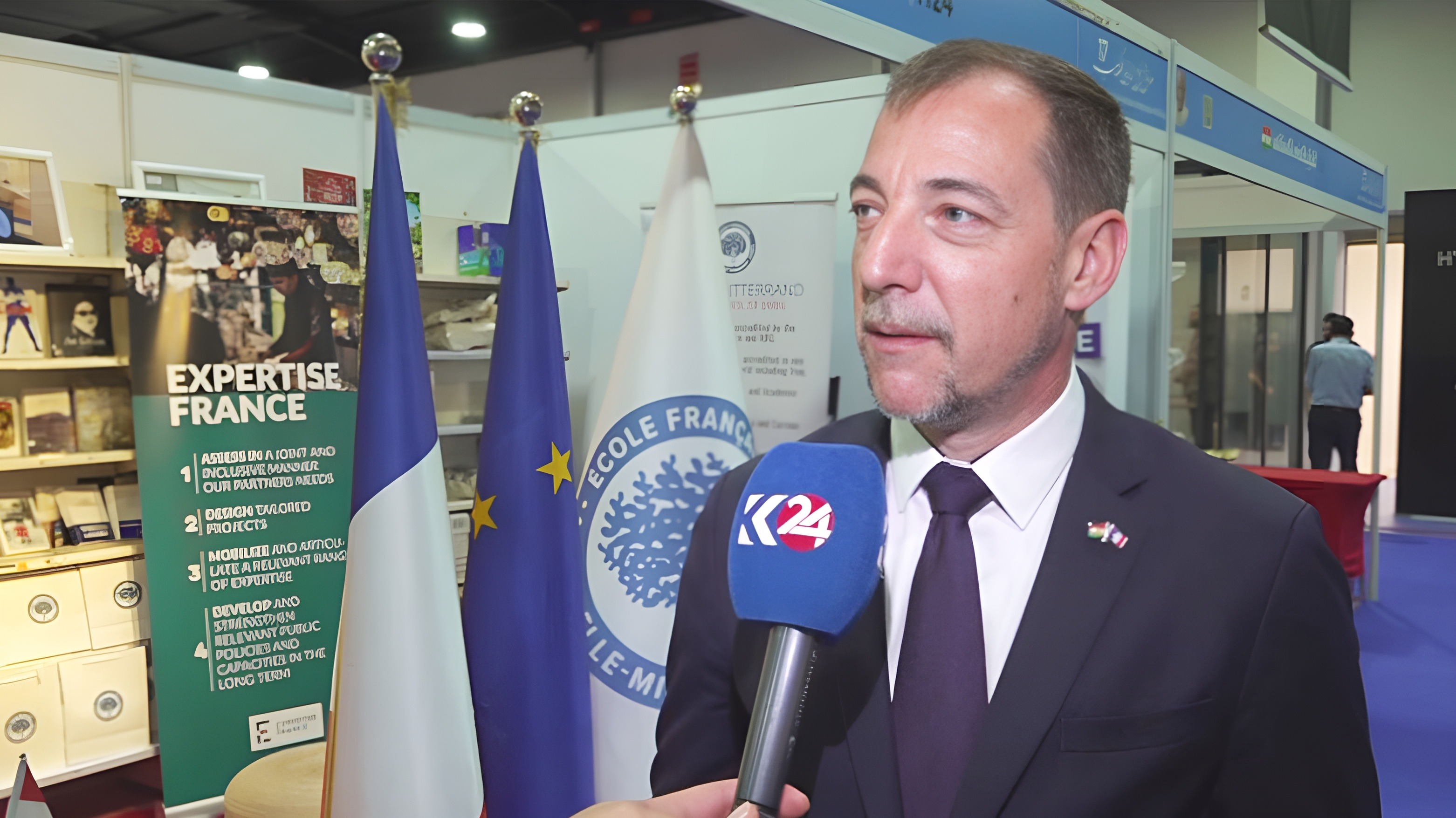 The French Consul General in the Kurdistan Region, Yann Braem. (Photo: Kurdistan24)