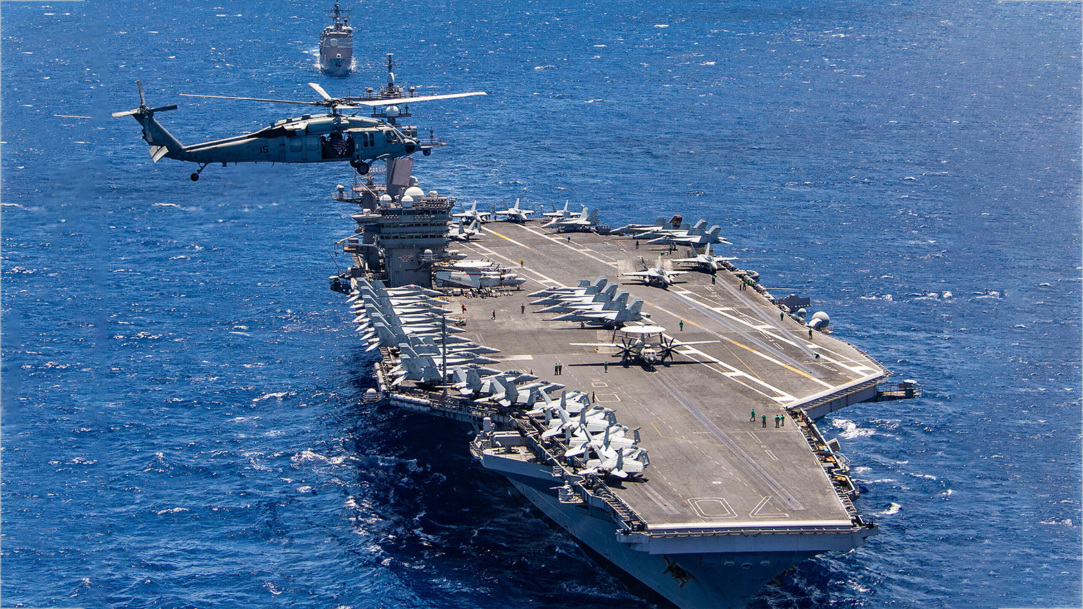 The aircraft carrier USS Carl Vinson. (Photo: AP)
