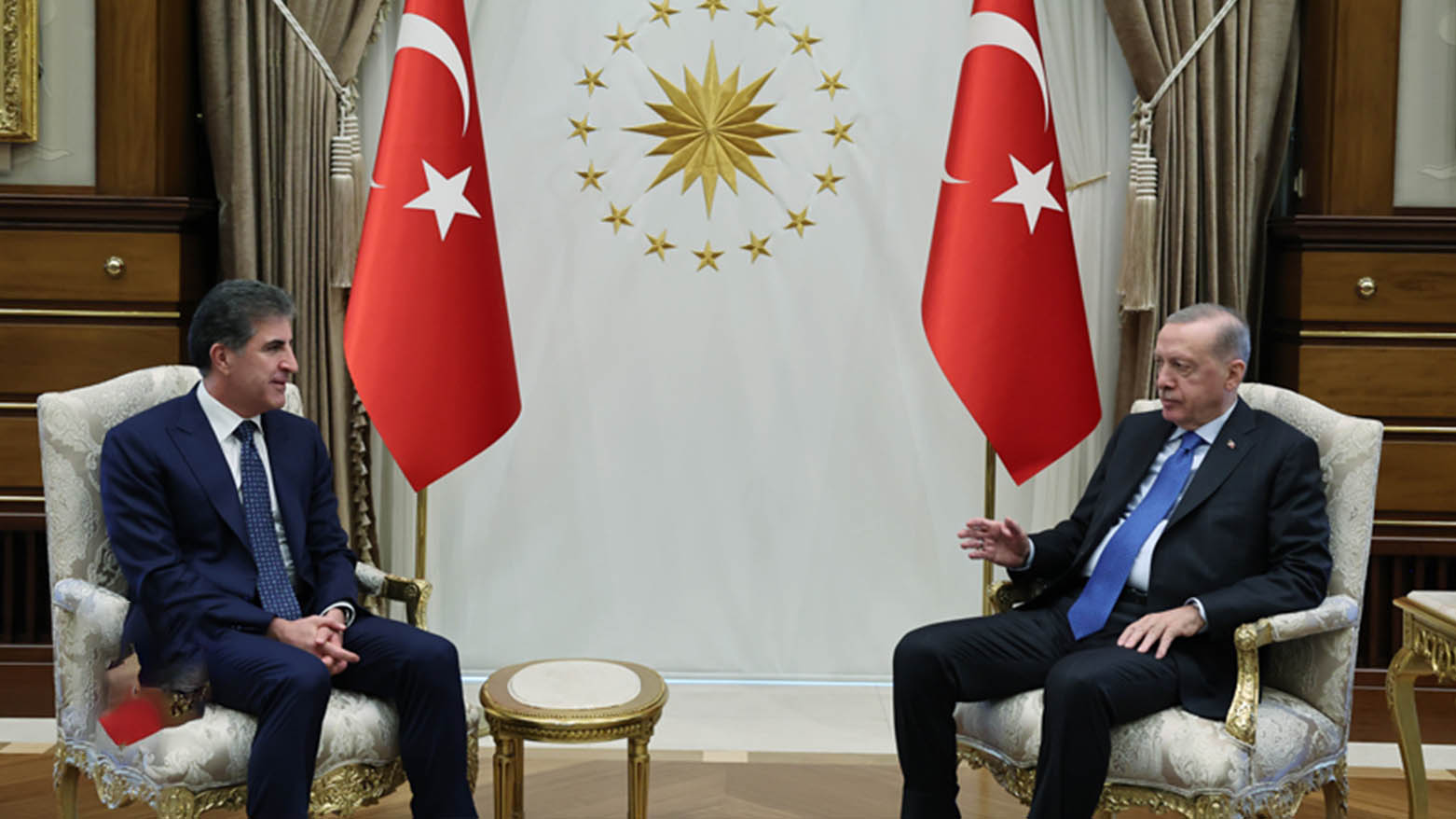Kürdistan Bölgesi Başkanı Neçirvan Barzani ve Türkiye Cumhurbaşkanı Recep Tayyip Erdoğan (FOTO-Arşiv)