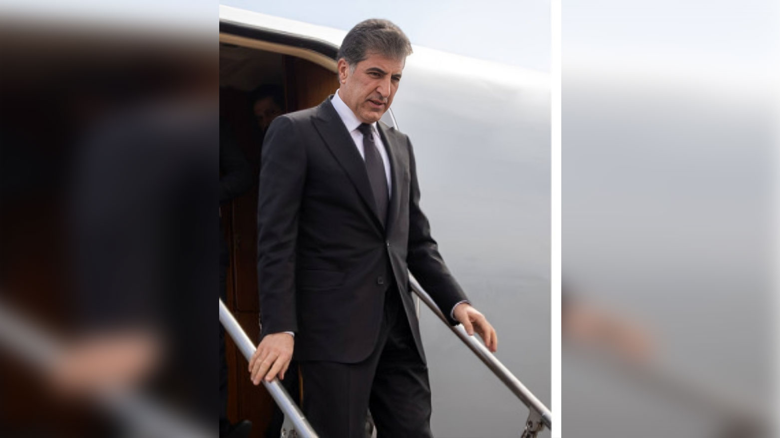 Kurdistan Region President Nechirvan Barzani arriving in Antalya, April 11, 2025. (Photo: Kurdistan Region Presidency)