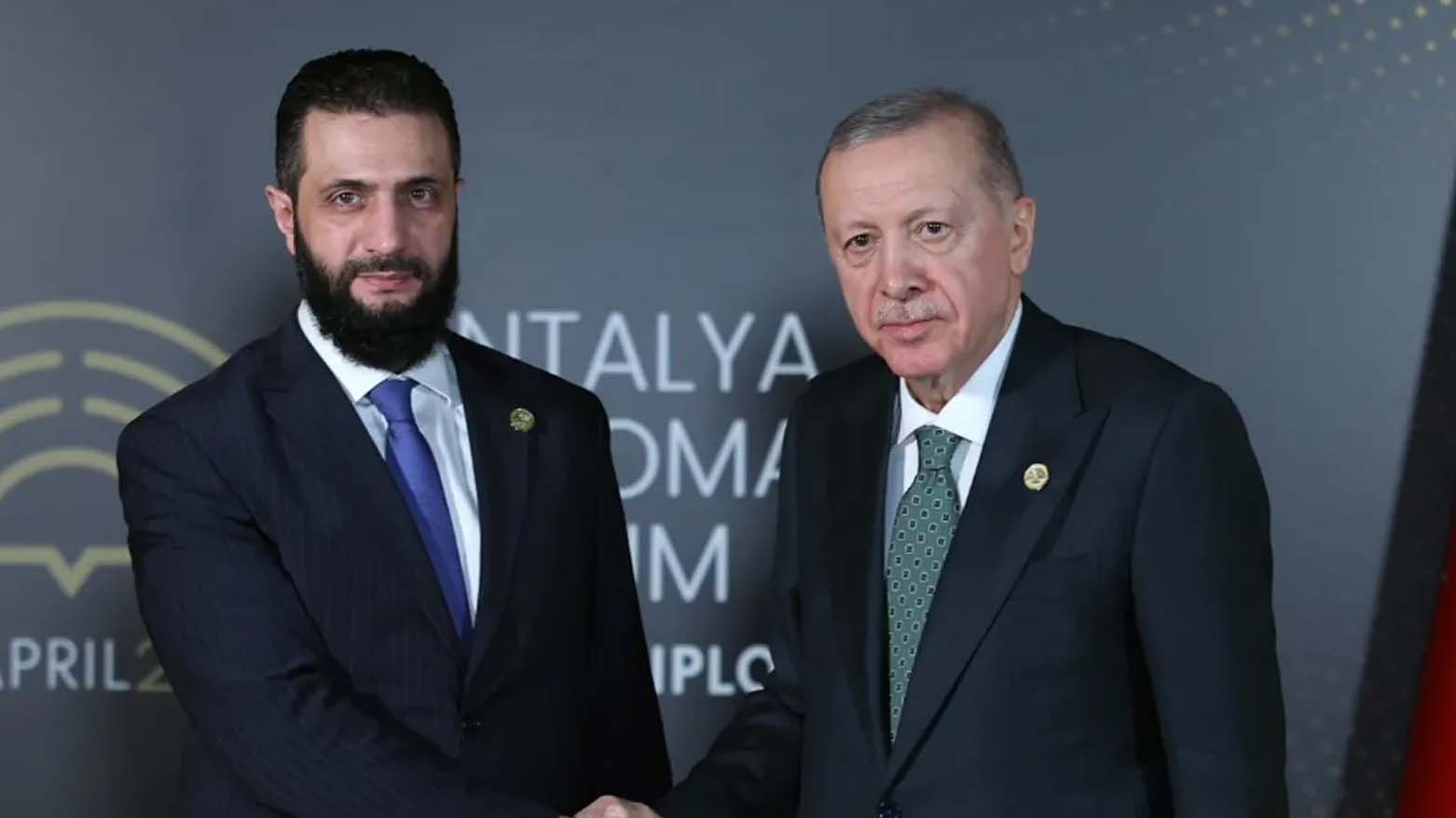 رجب طيب أردوغان وأحمد الشرع