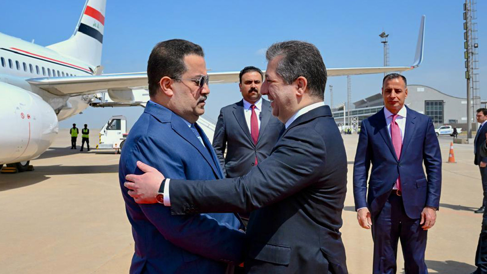 پێشوازیی سەرۆکی حکوومەت لە سەرۆک وەزیرانی فیدراڵ