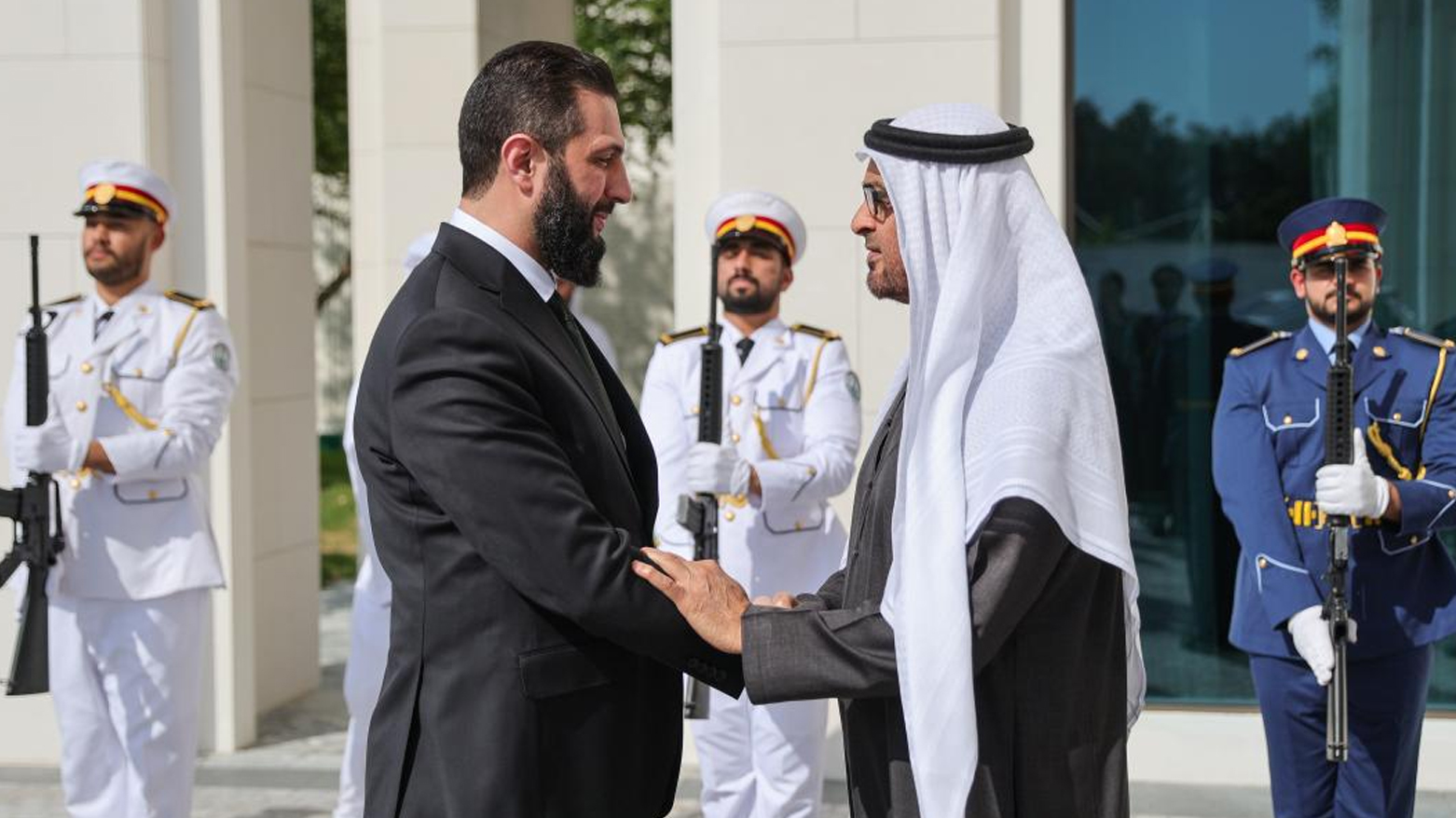 رئيسا الإمارات وسوريا يبحثان تعزيز التعاون المشترك