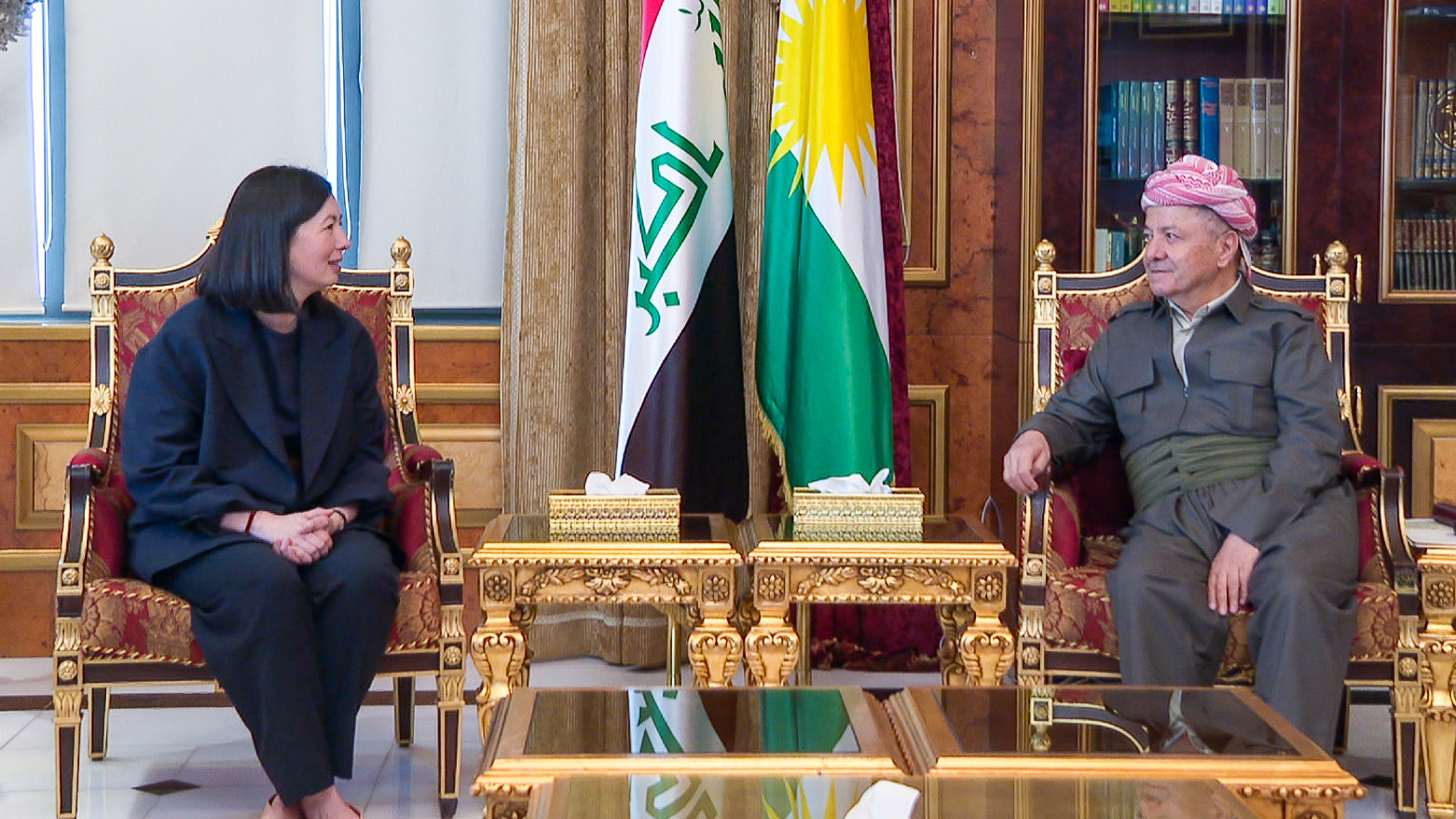 Başkan Mesud Barzani ve ABD Dışişleri Bakan Yardımcısı Victoria Taylor
