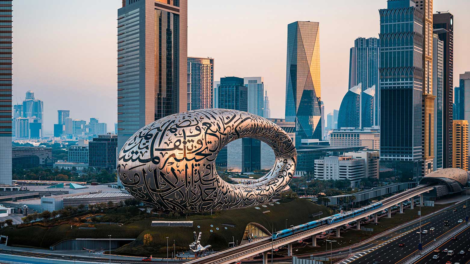 A panoramic view of Dubai City Center, showcasing the city's modern skyline and vibrant urban life. (Photo: UAE Gov.)