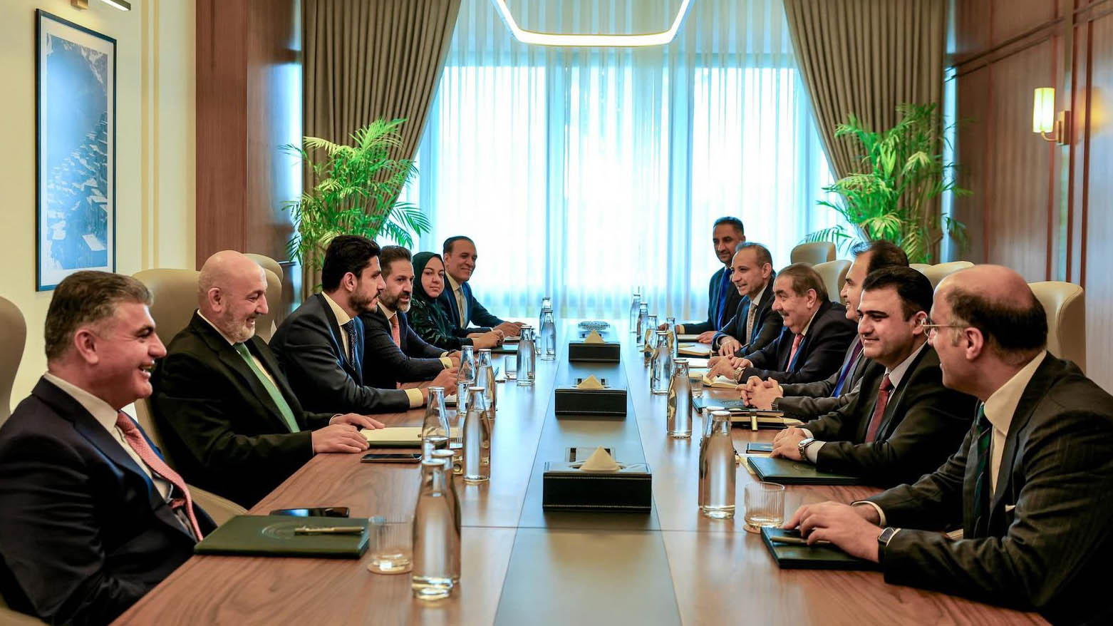 نشست مشترک هیئتهای پارت دموکرات و اتحادیهی میهنی در سلیمانیە