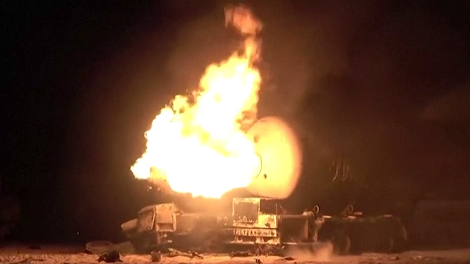 Huthis release images showing aftermath of deadly US strikes on Yemen fuel port. (Photo: AFP)