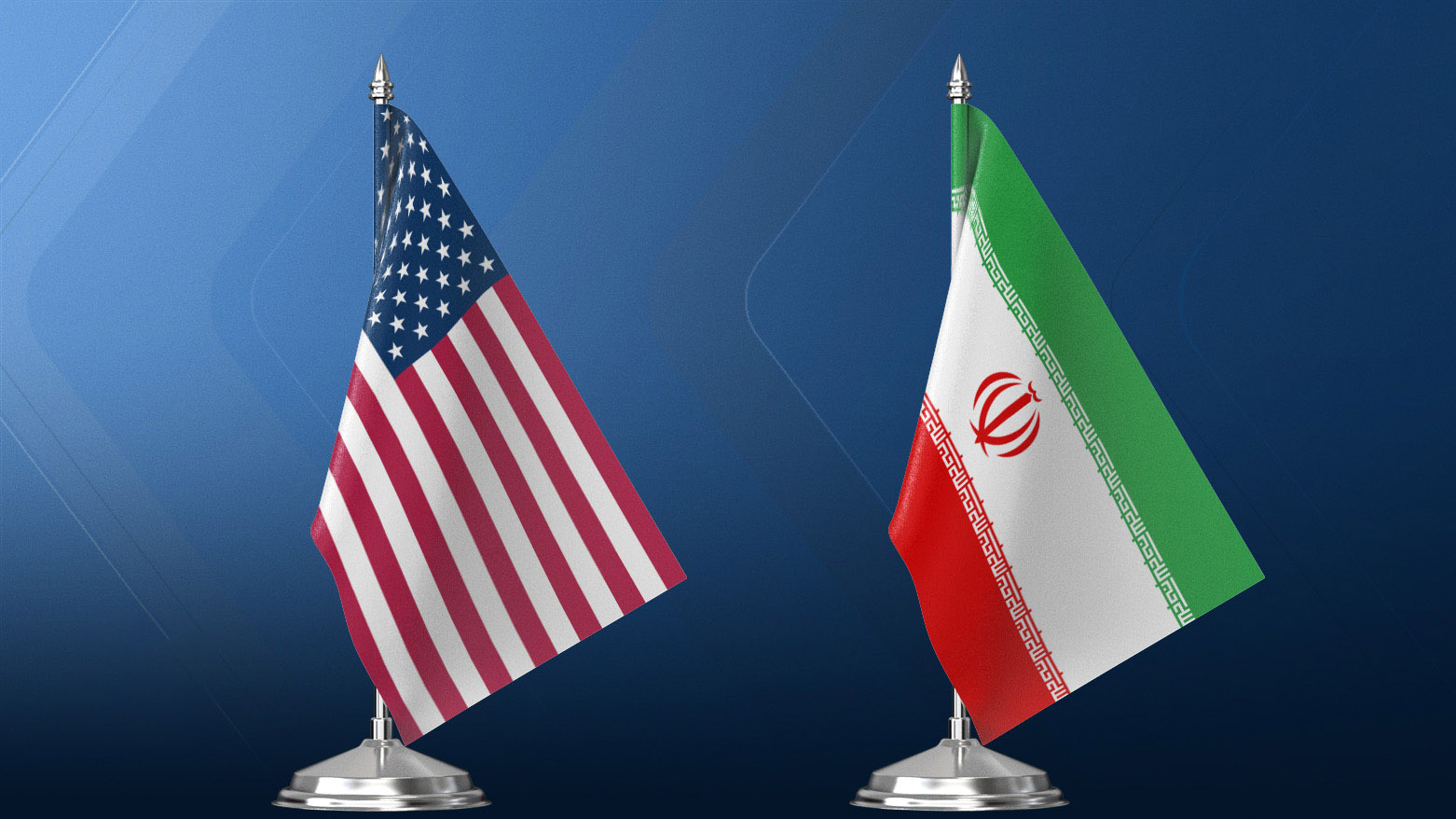 The American flag (L), the Itanian flag (R). (Graphic: Designed by Kurdistan24)