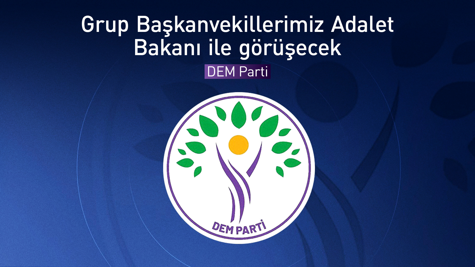 DEM Parti'den iddialara yanıt: "Grup Başkanvekillerimiz Adalet Bakanı ile görüşecek"