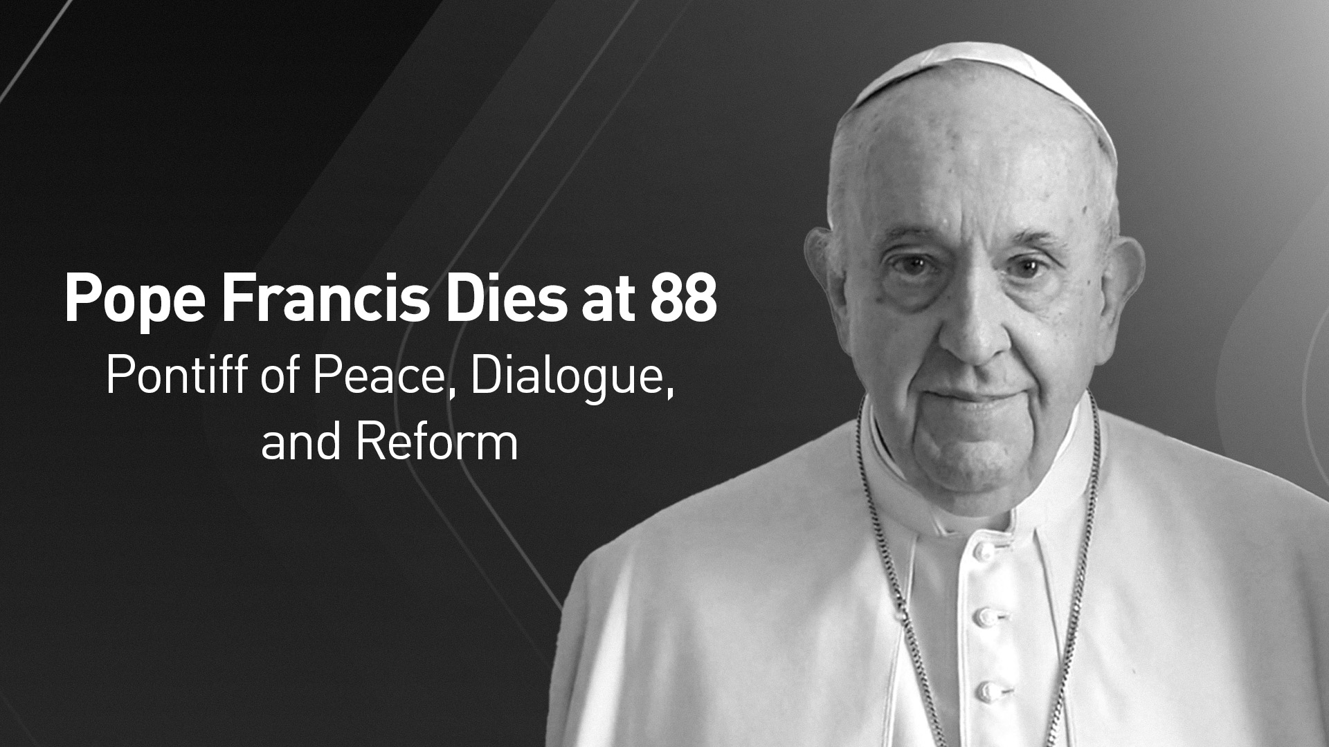Pope Francis. (Graphics: Kurdistan24)