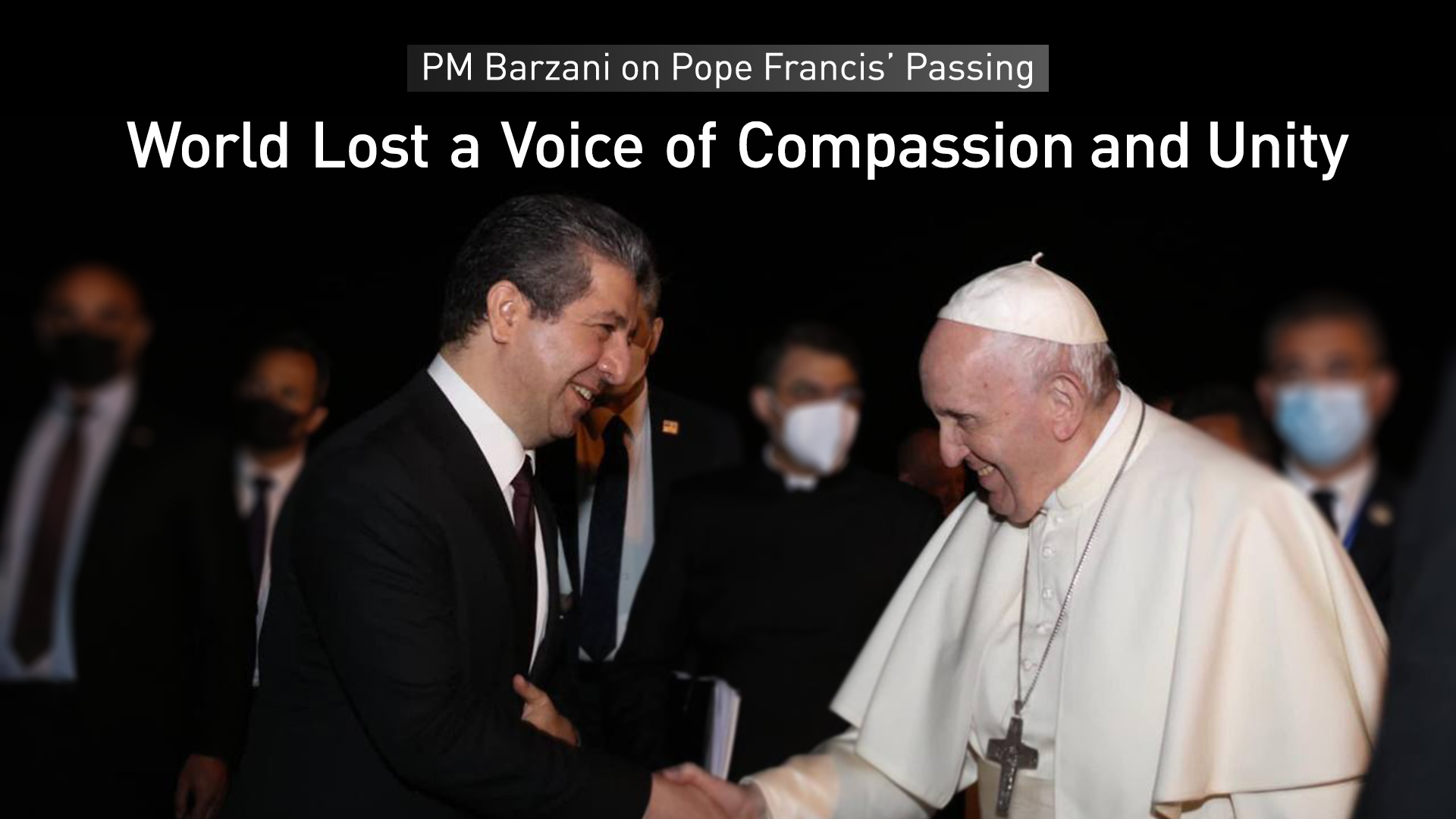 PM Barzani and His Holiness Pope Francis. (Photo: KRG)