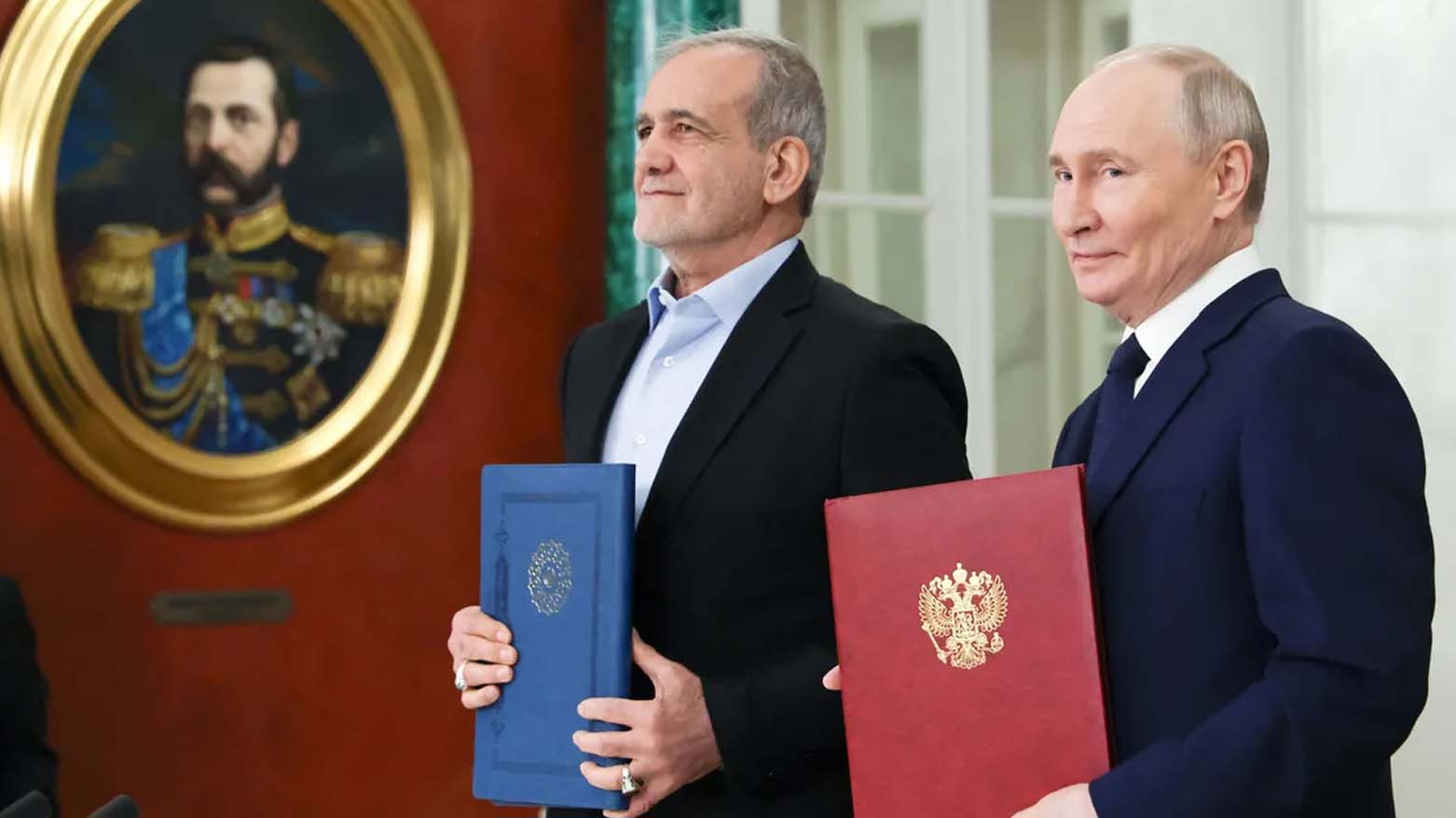 Rusya Devlet Başkanı Vladimir Putin ve İran Cumhurbaşkanı Mesud Pezeşkiyan
