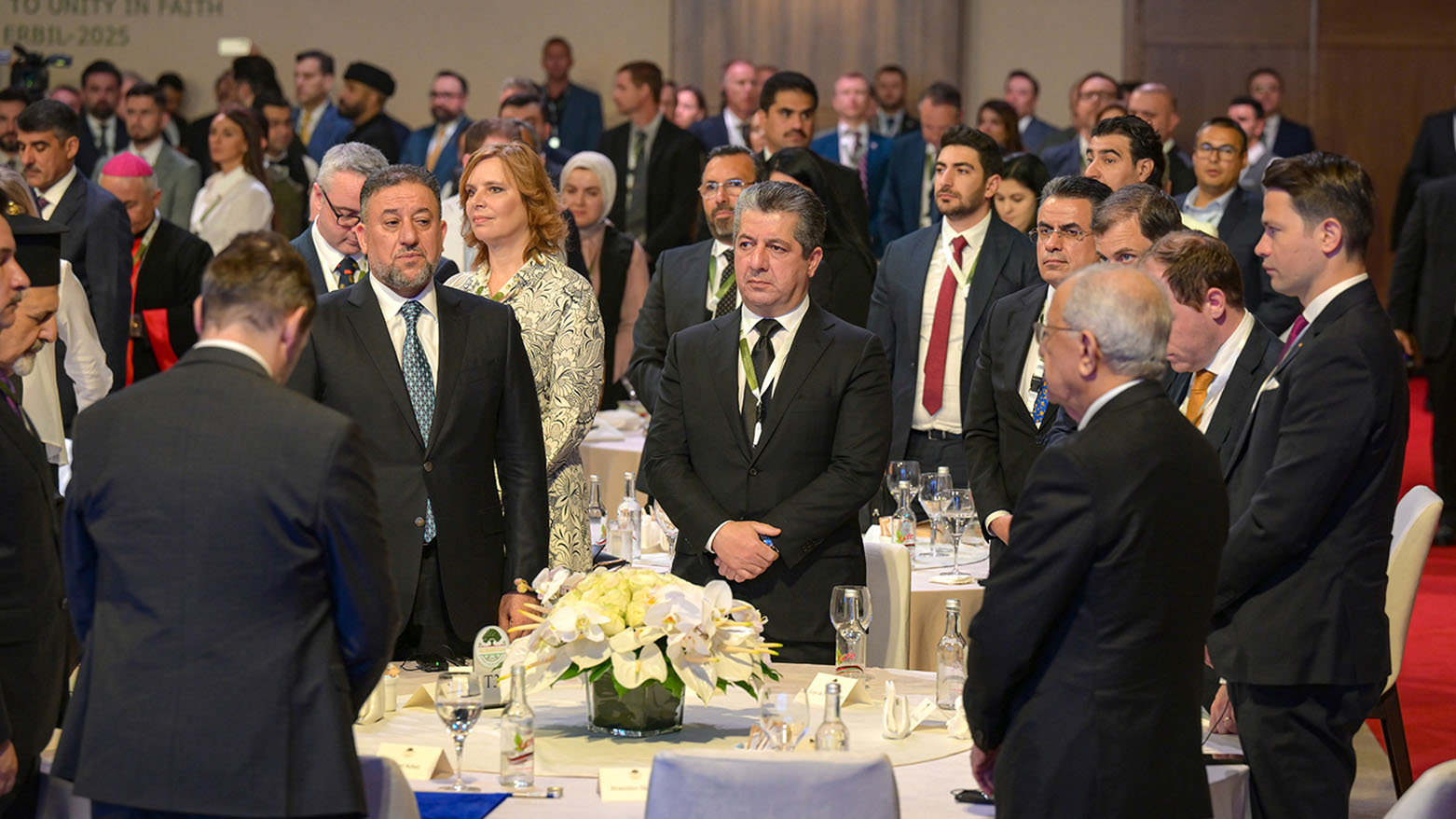 جانب من مشاركة رئيس حكومة إقليم كوردستان في مراسم اليوم الوطني للصلاة