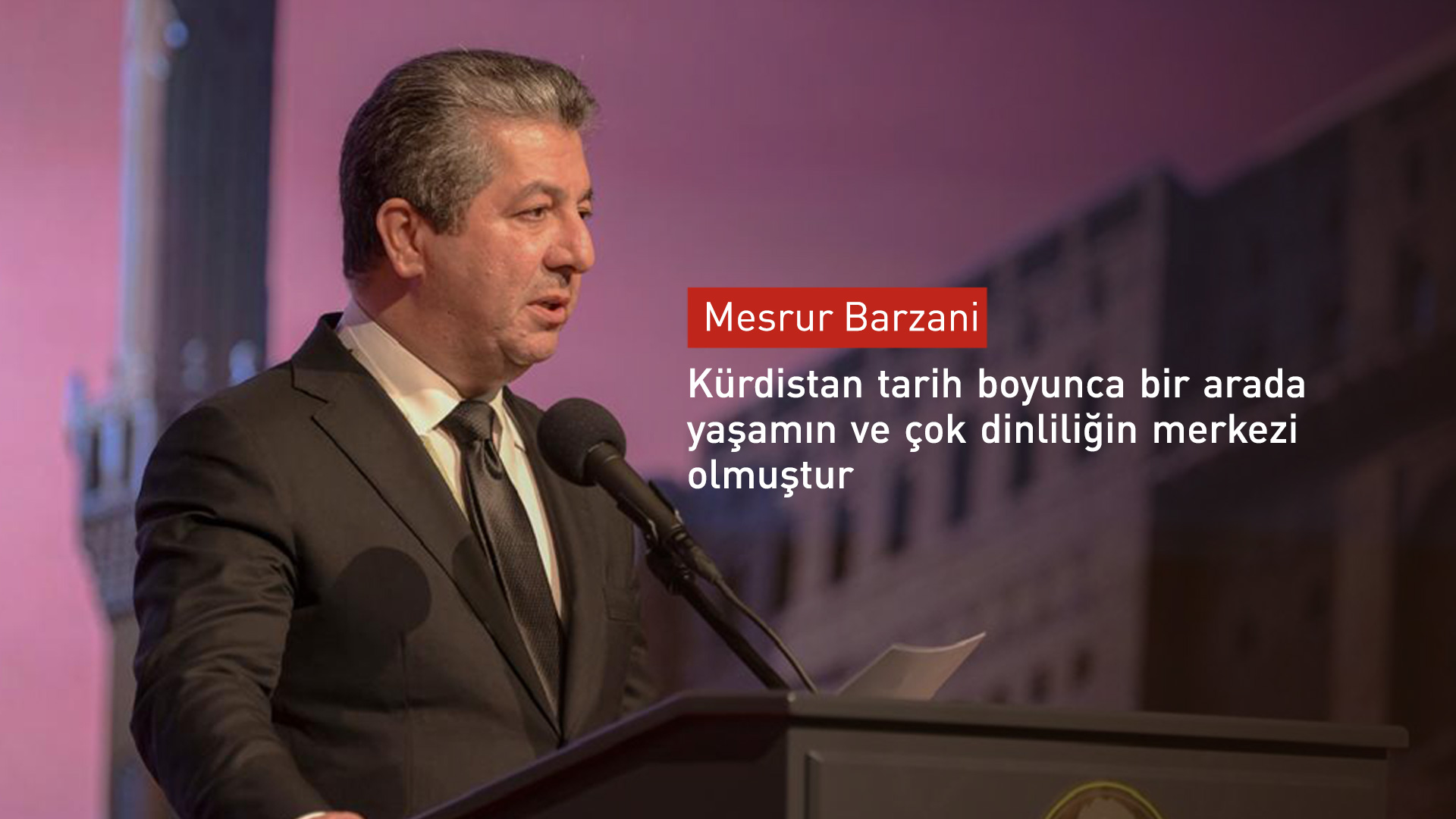 Kürdistan Bölgesi Başbakanı Mesrur Barzani