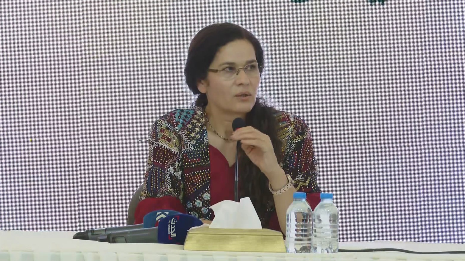 Ilham Ahmed, head of the Foreign Relations Department of the DAANES. (Photo: Kurdistan24)