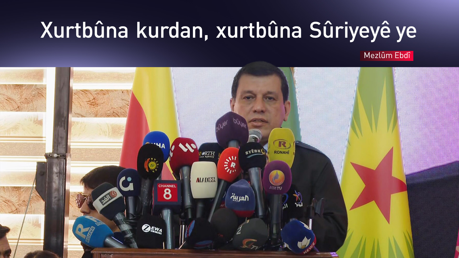 Meslûm Ebdî: Divê mafên gelê Kurd yên neteweyî, siyasî û çandî di destûra nû de werin parastin