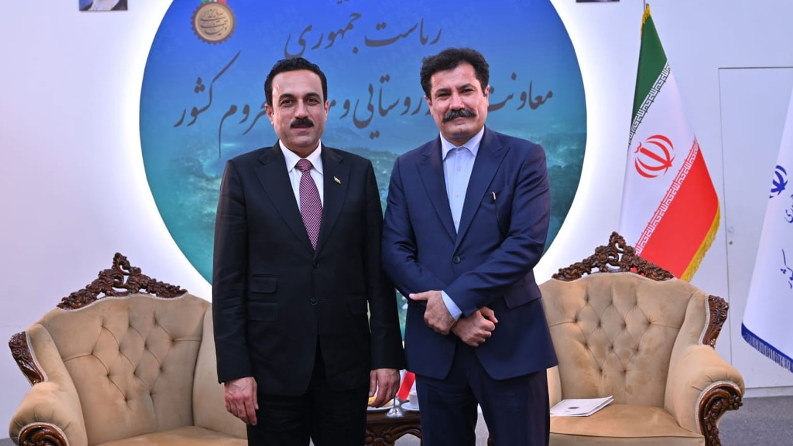 نائب الرئيس الإيراني يستقبل محافظ أربيل ويؤكد على تعزيز العلاقات الثنائية