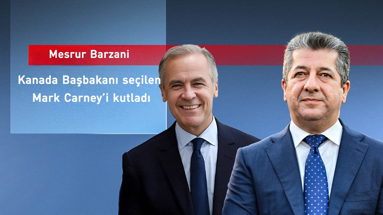 Kürdistan Bölgesi Başbakanı Mesrur Barzani (sağda), Kanada Başbakanı Mark Carney (solda)