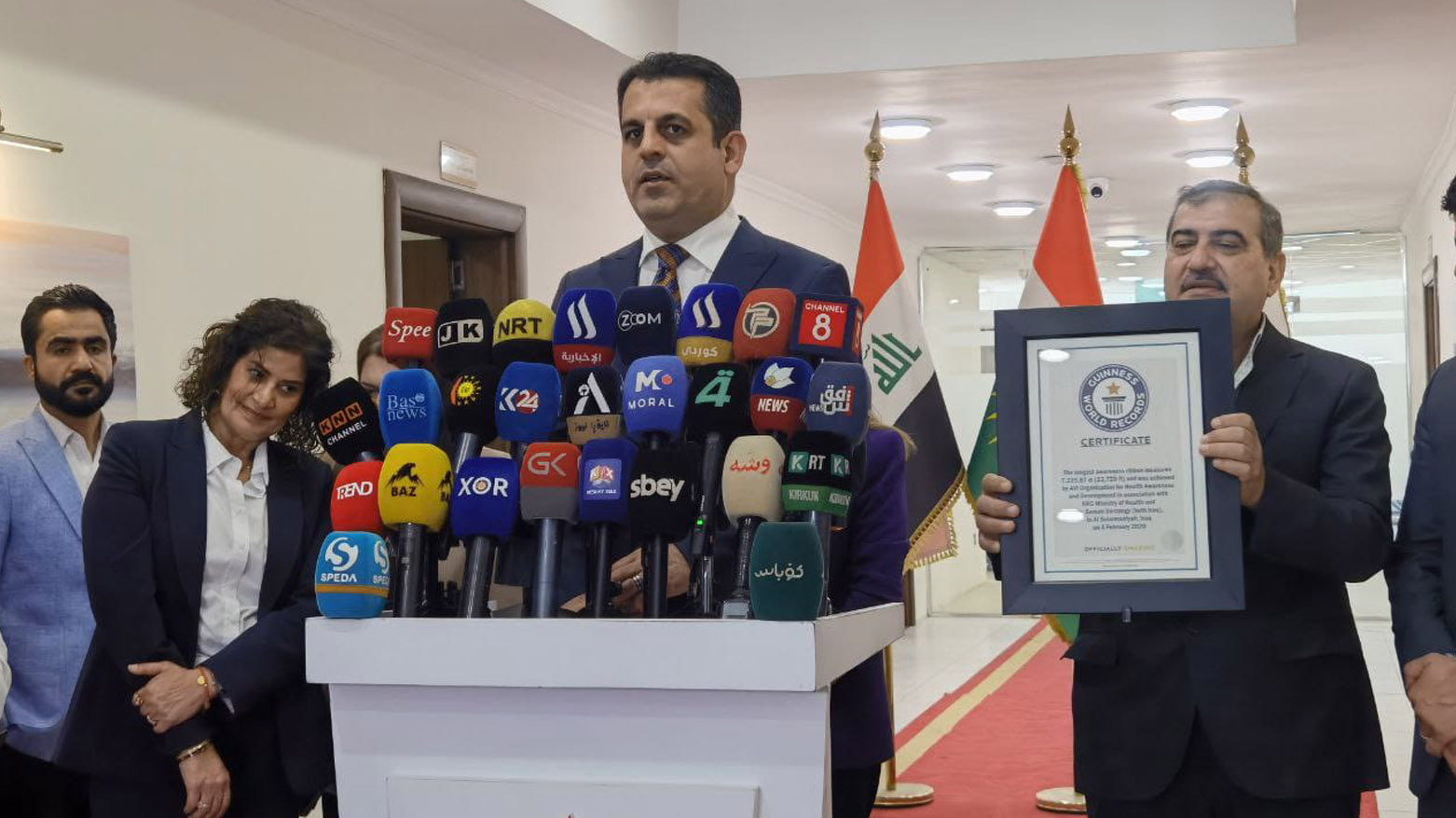 Kürdistan Bölgesi sağlık alanında adını Guinness'e yazdırdı