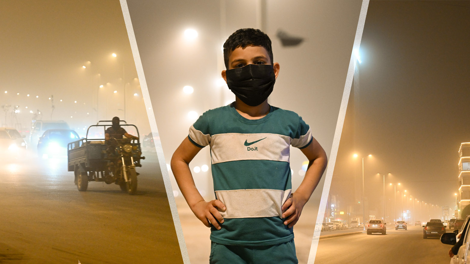 Basra'da şiddetli toz fırtınası etkili oldu