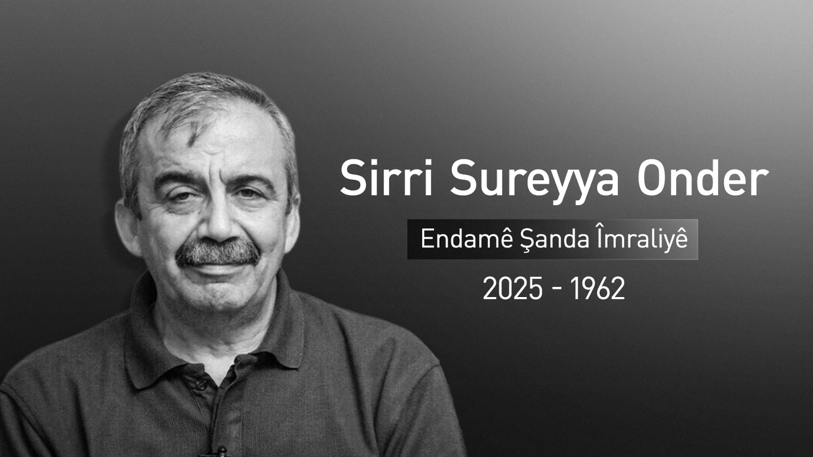 Sirri Sureyya Onder koça dawiyê kir