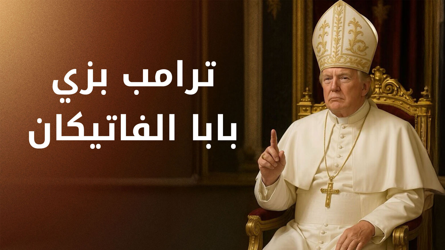 انتقادات لترامب بعد نشره صورة مركبة له وهو بزي البابا