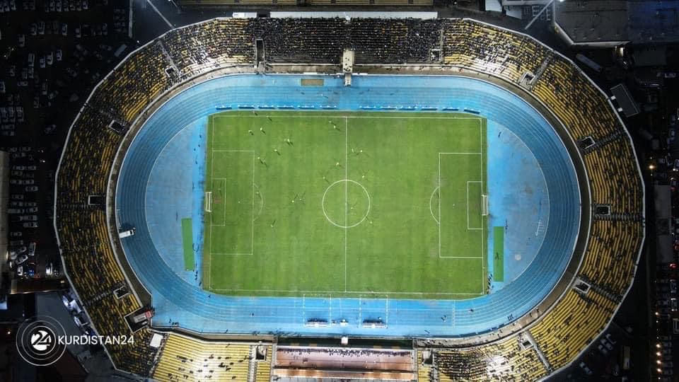 An aerial photo of the Franso Hariri Stadium in Erbil. (Photo: Kurdistan24)