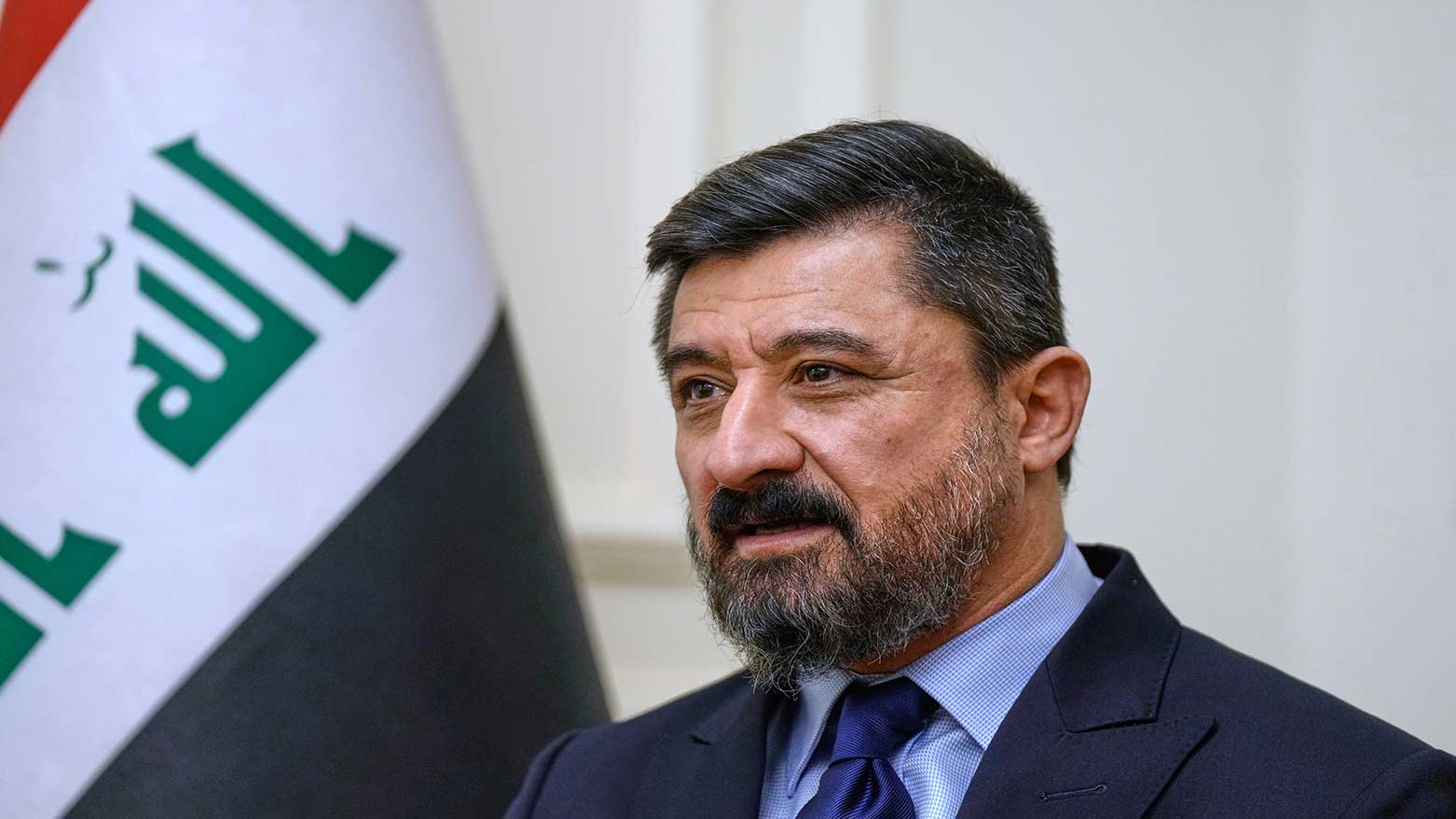 Iraqi Justice Minister Khaled Shwani, Baghdad, Iraq, May 3, 2025. (Photo: AP)