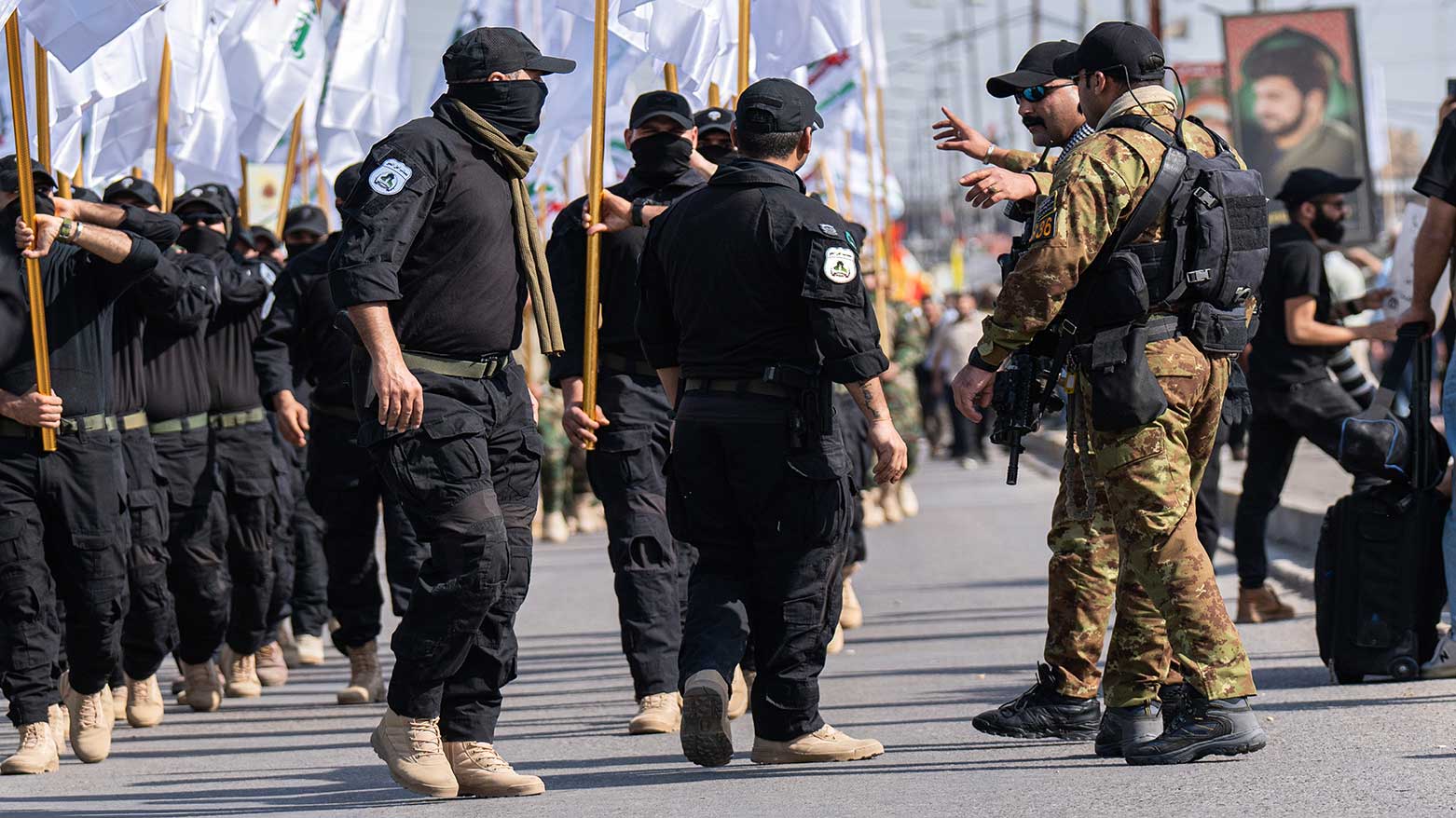 Members of the Iraqi PMF attend the annual rally marking Al-Quds Day, Arabic for Jerusalem, to show the importance of Jerusalem to Muslims, in Baghdad, Iraq, March 28, 2025. (Photo: AP)