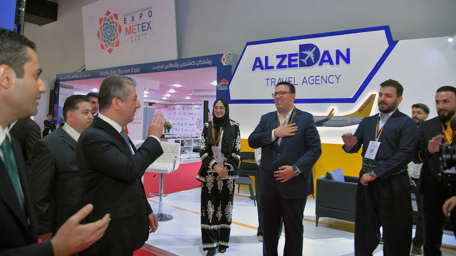 KRG PM Masrour Barzani visiting MITEX 2025. (Photo: KRG)