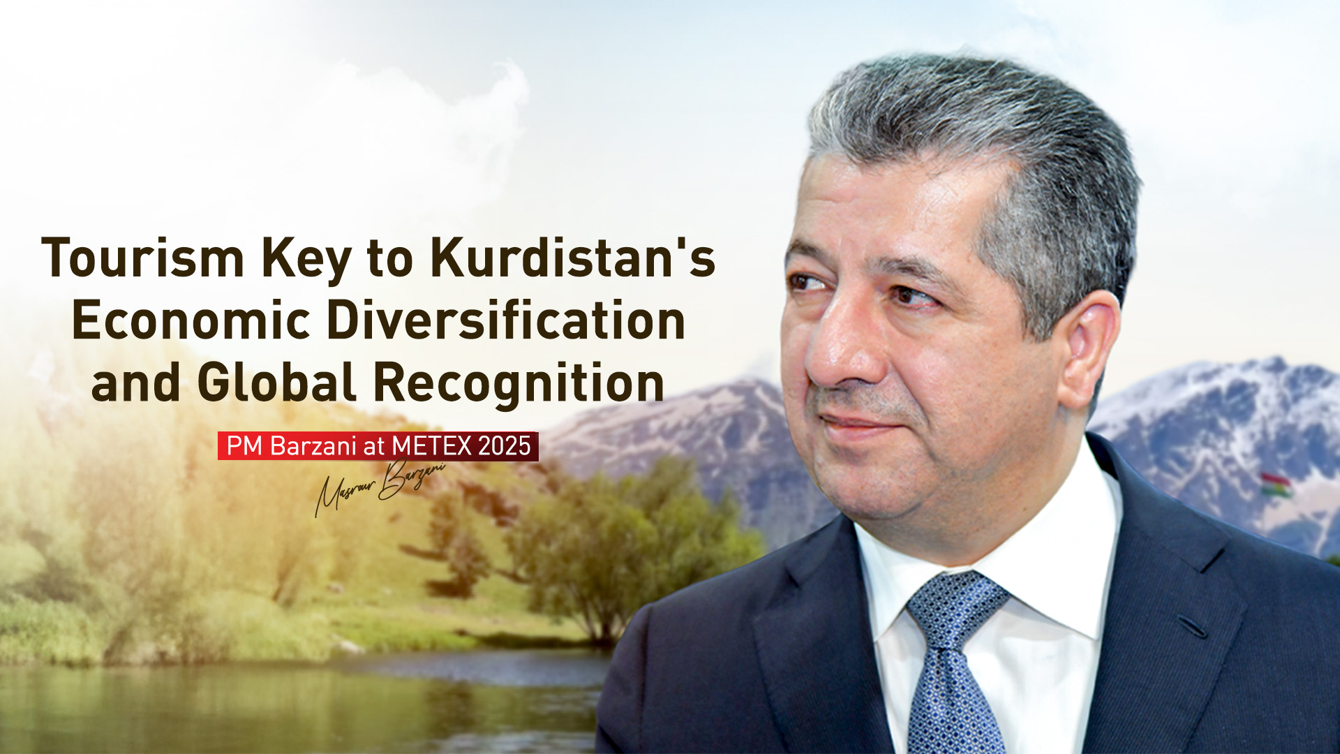KRG PM Masrour Barzani. (Graphics: Kurdistan24)