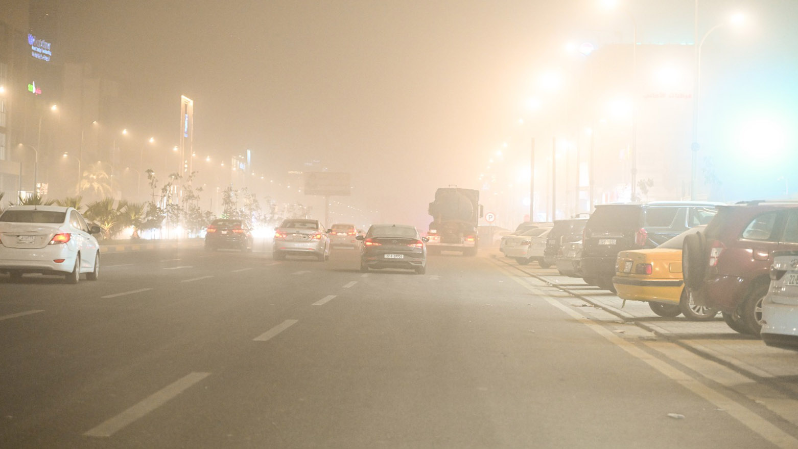 Sandstorm in Basra city. (Photo: Kurdistan24)