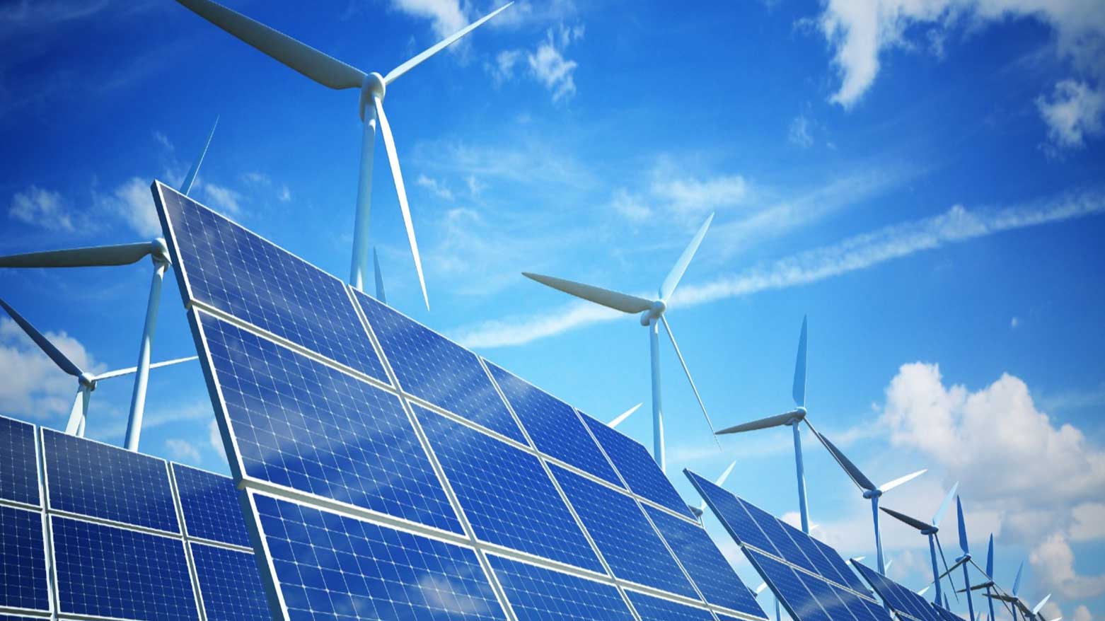 Solar panels and wind turbines harness the Kurdistan Region’s abundant natural resources, symbolizing its commitment to a cleaner, more sustainable energy future. (Graphics: Kurdistan24)