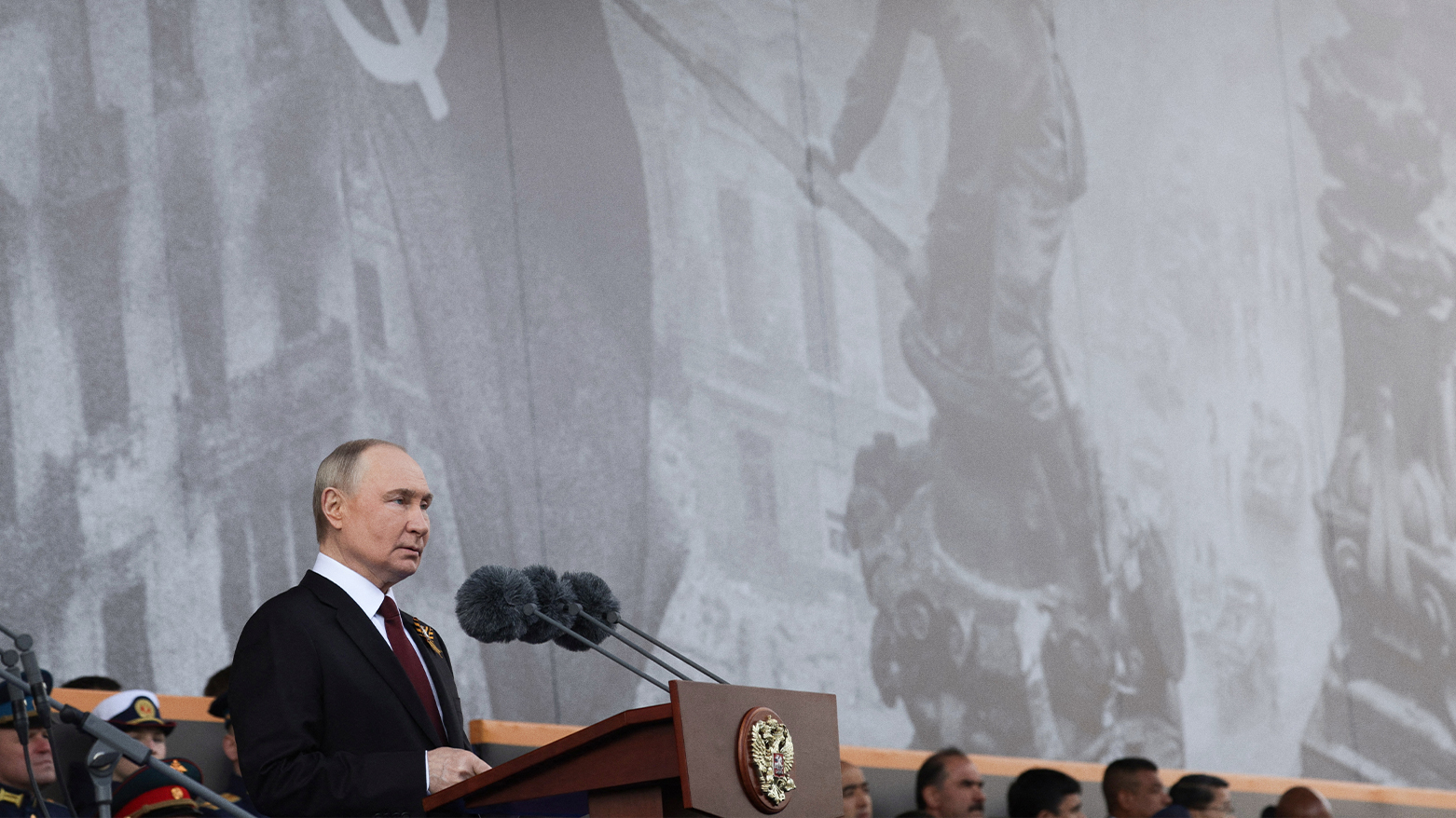 Russian President Vladimir Putin speaks at the Victory Day parade in Moscow's Red Square, May 9, 2025. (Photo: AFP)