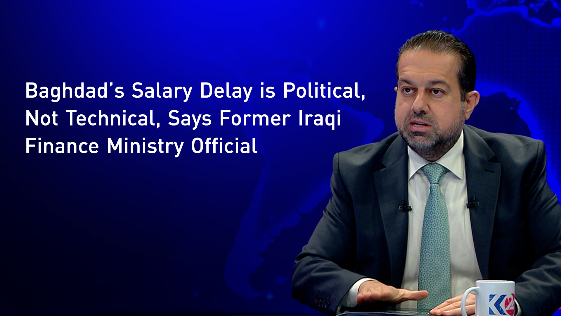 Rebaz Hamlan, former advisor at the Iraqi Ministry of Finance. (Photo: Kurdistan24)