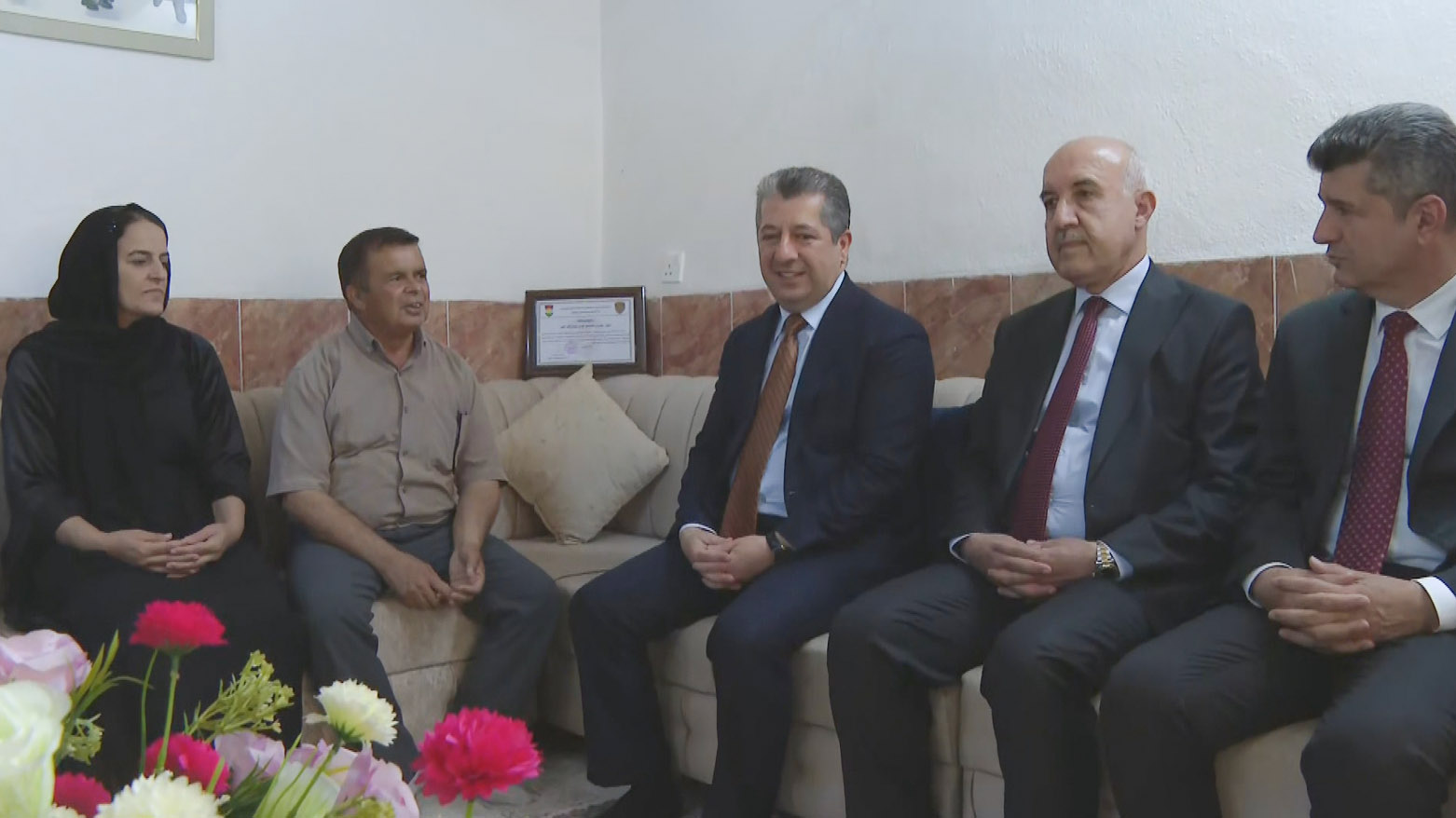 مسررور بارزانی ، نخست‌وزیر اقلیم کوردستان در میان مردم دهوک